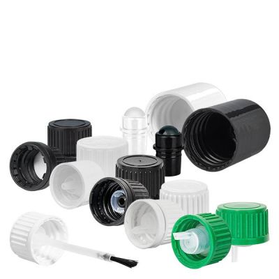 Šroubovací uzávěry 18 mm – různé