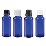 Modré lahvičky se uzávěrem