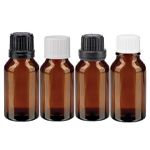 Hnědé lahvičky se uzávěrem