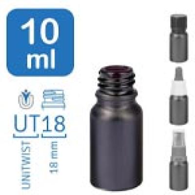 Lékárenské lahvičky BlackLine 10 ml UT18