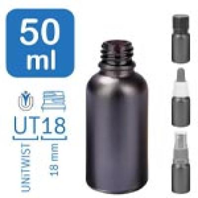 Lékárenské lahvičky BlackLine 50 ml UT18