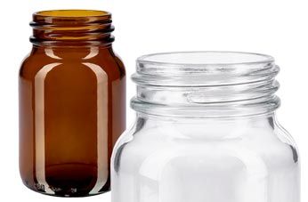 sklenice bez víčka