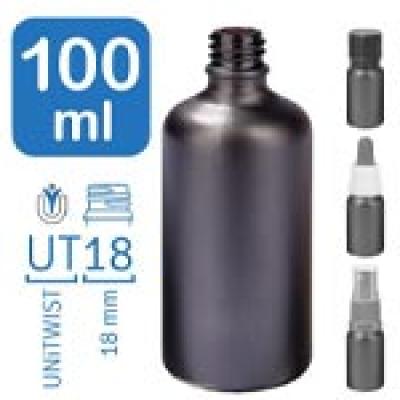 Lékárenské lahvičky BlackLine 100 ml UT18