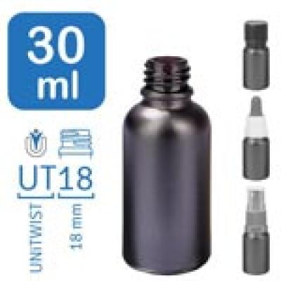 Lékárenské lahvičky BlackLine 30 ml UT18