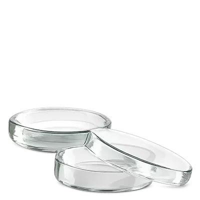 Petriho misky (skleněné)