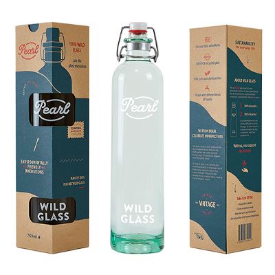 Skleněná láhev s držákem / láhev s držákem