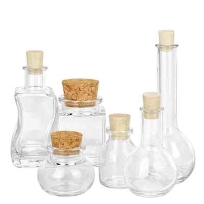 Lahvičky s korkovou zátkou