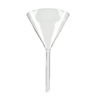 Sodno-vápenatá skleněná nálevka