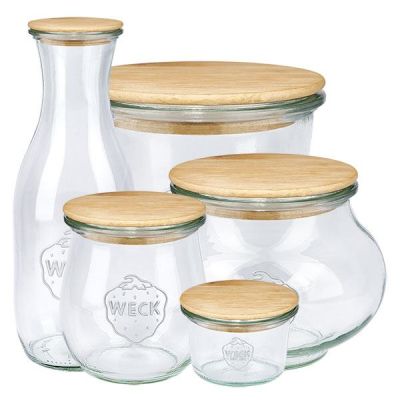 hrnce s dřevěným víkem