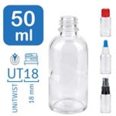 Lékárenské lahvičky ClearLine 50 ml UT18