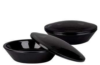 Fialová skleněná miska