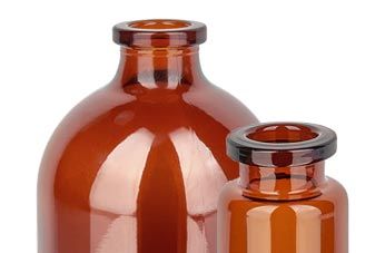 Injekční lahvičky z hnědého skla 5 až 100 ml