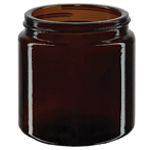 Hnědé skleněné nádoby bez víka